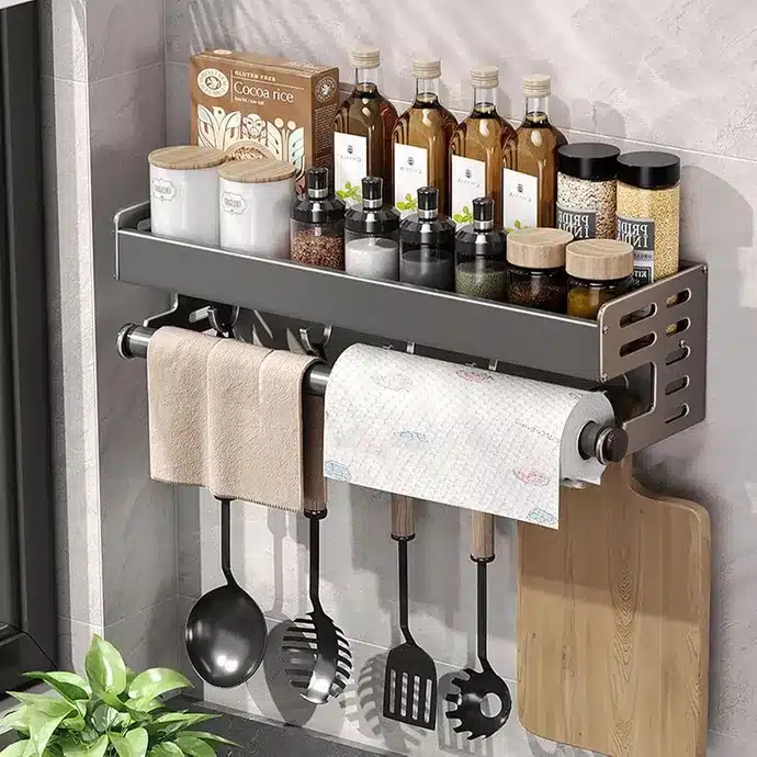 Wall Mounted Kitchen Storage Rack
