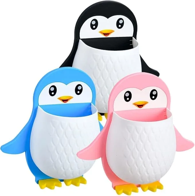 Charming Penguin Wall-Mounted Multi-Purpose Organizer