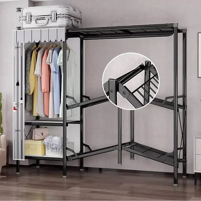 Premium Multi-Tier Portable Fabric Wardrobe Closet